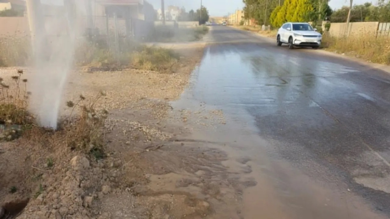 مياه المفرق توقف الضح من محطة حوشا مؤقتا