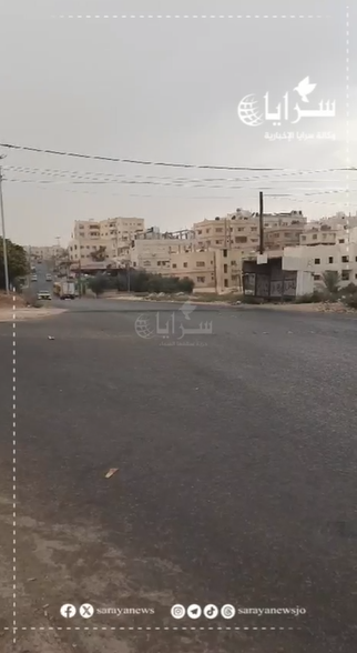 بالفيديو ..  بدء تساقط الأمطار في محافظة الزرقاء