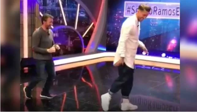 بالفيديو ..  راموس يقلد مايكل جاكسون قبل الكلاسيكو