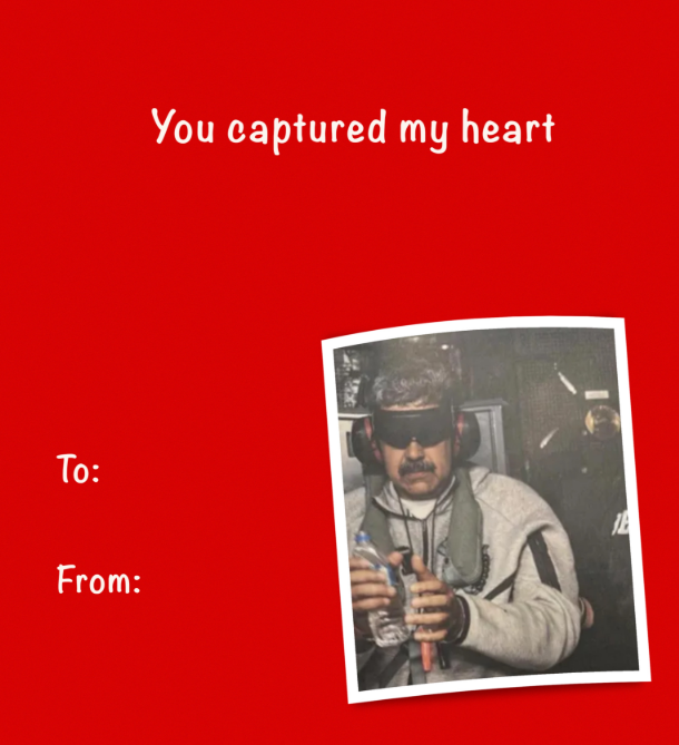 رسالة من ترامب لمادورو في عيد الحب ..  ماذا جاء بها؟