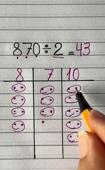 طريقة سهلة لتعلم القسمة 