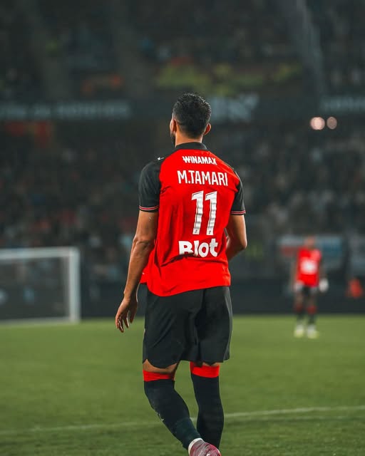 التعمري يتوج بجائزة "لاعب الشهر" في نادي رين الفرنسي