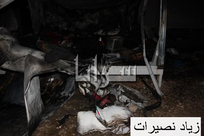 7 وفيات اثر حريق داخل مخيم اللاجئين السوريين في الرمثا  .. شاهد الصور