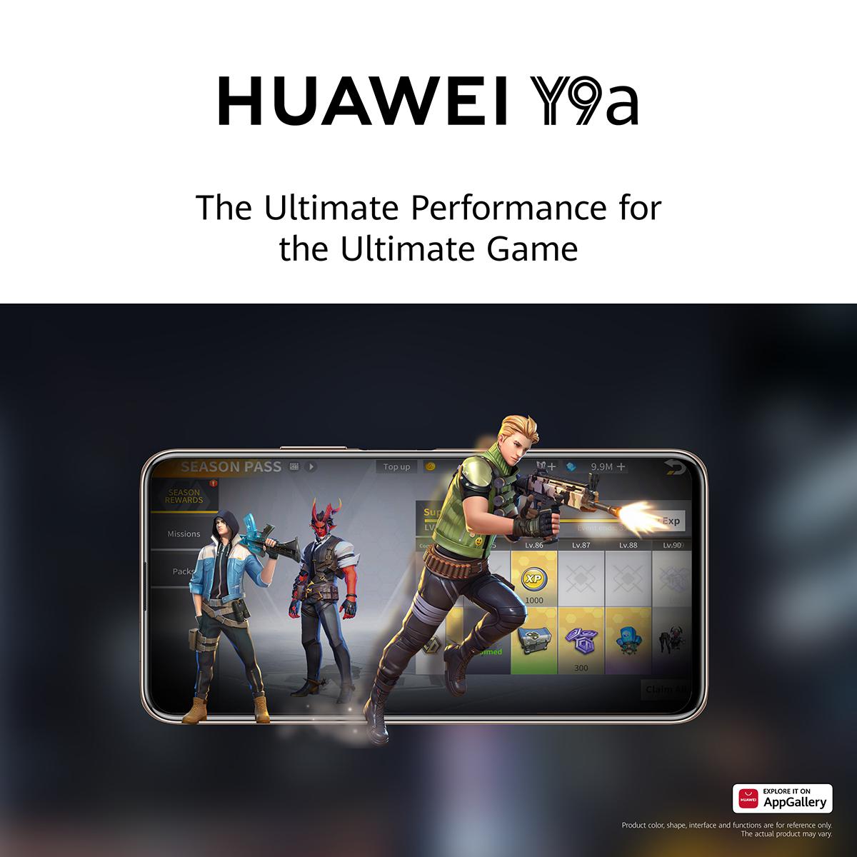 استمتع بتجربة لعب فريدة من نوعها مع هاتف Huawei Y9a