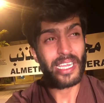 بالفيديو : مواطن يبكي من خاله و يثير جدلاً بتويتر