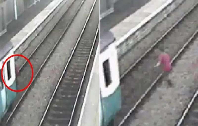 بالفيديو  ..  مراهق يقفز أمام قطار متحرك ليرغم السائق على التوقف