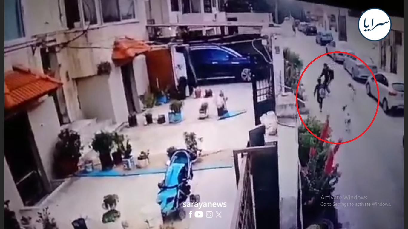 كاميرات المراقبة ترصد كلاب ضالة تلاحق طلاب المدارس بمدينة إربد  ..  فيديو 