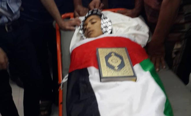 الخليل : استشهاد طفل فلسطيني برصاص الاحتلال 