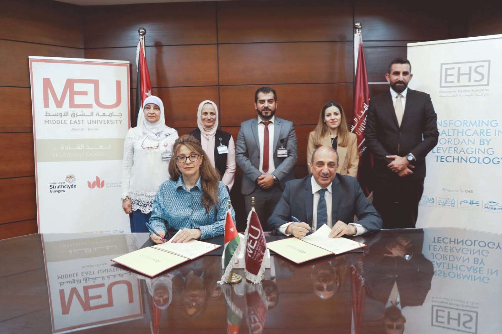 طلبة الكليات الطبية في "الشرق الأوسط" يتدربون على المعلوماتية الصحية بعد اتفاقية تعاون مع "حكيم"