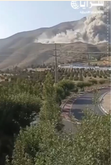 بالفيديو :صواريخ إيرانية تضرب مستوطنة بالقرب من سلفيت بالضفة الغربية