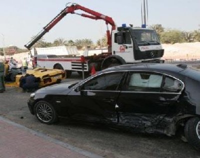 (8) اصابات بحادث تصادم في مأدبا