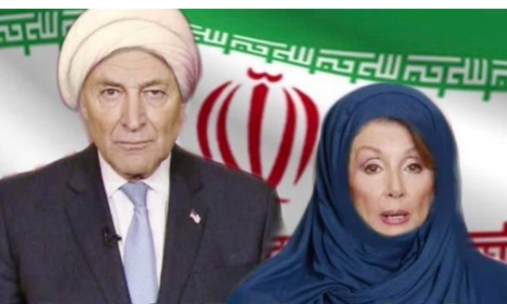 بالصور  ..  ترامب يهاجم منتقديه و ينشر صورة مركّبة تظهر بيلوسي بالحجاب 