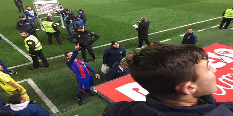بالفيديو  .. بيكيه يهاجم رئيس رابطة الدوري الإسباني مباشرة