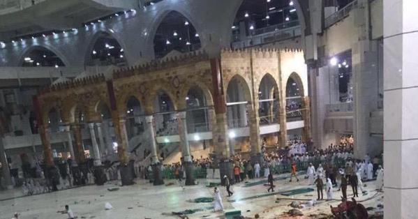 107 حالة وفاة و238مصاب في حادثة سقوط رافعة الحرم .. صور وفيديو 