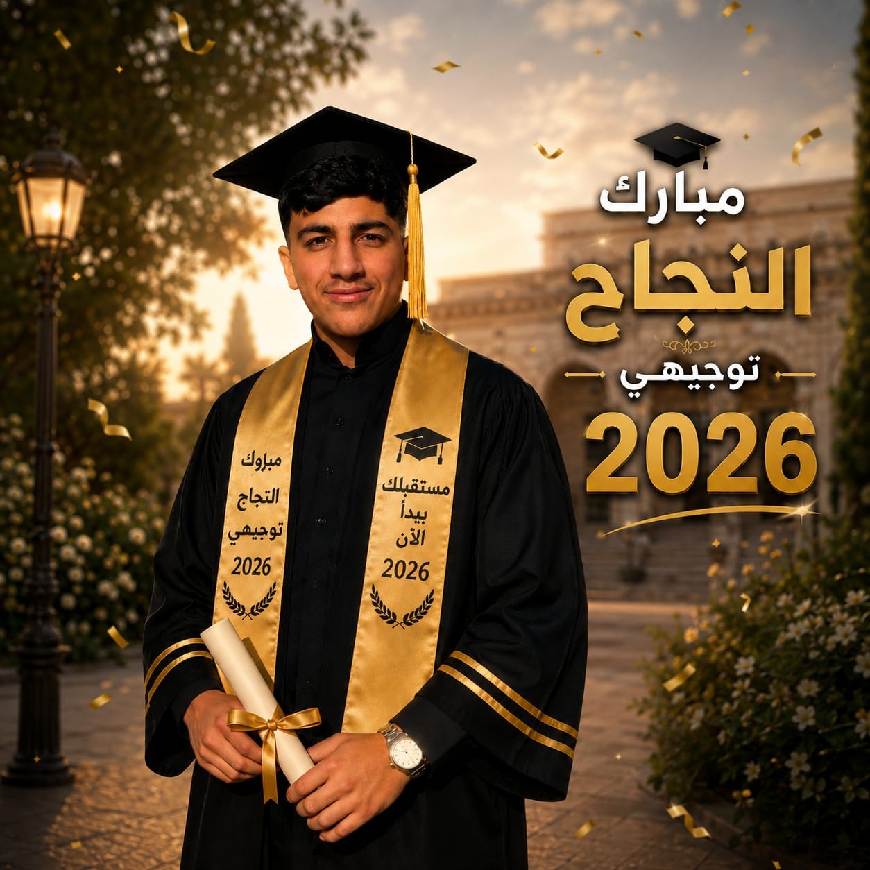 تهنئة بالنجاح للشاب طلال نصار القيسي 
