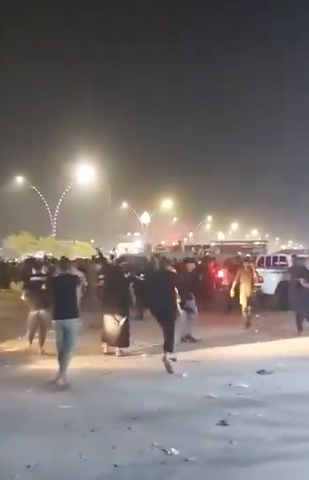 مشاجرة عنيفة في مدينة كربلاء بين " جند الإمام" والأجهزة الأمنية  ..  فيديو
