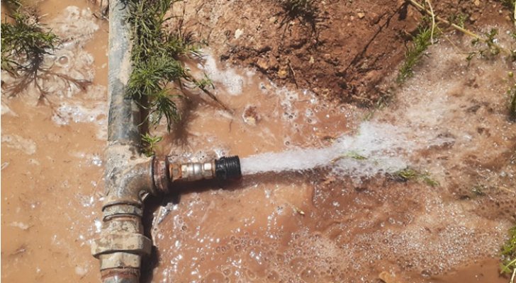 ضبط اعتداءات على نبع البحاث في وادي السير
