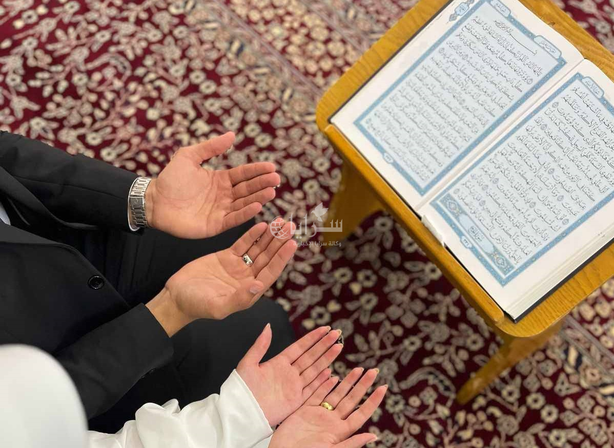 عقد قران داخل مسجد في مادبا يلقى ترحيبًا واسعًا على مواقع التواصل  ..  صور 