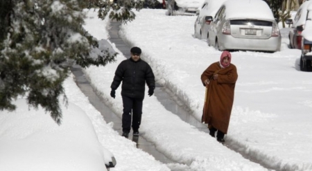 سماكة الثلوج في عمان بين 20 - 30 سم