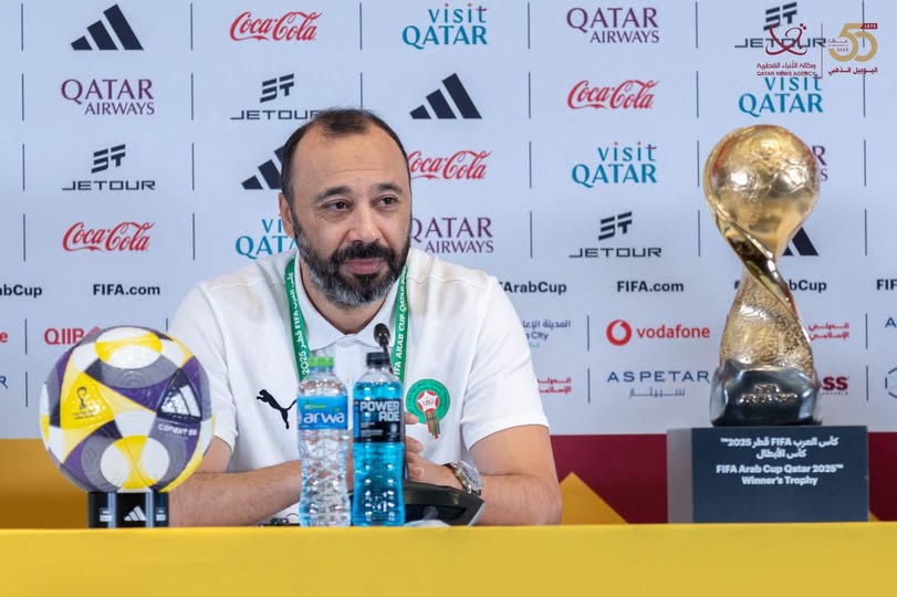 مدرب المنتخب المغربي: نهائي كأس العرب سيكون شرسًا أمام الأردن وهدفنا التتويج