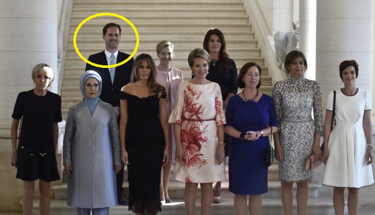 ما قصة الرجل الذي ظهر في صورة زوجات زعماء الناتو؟!