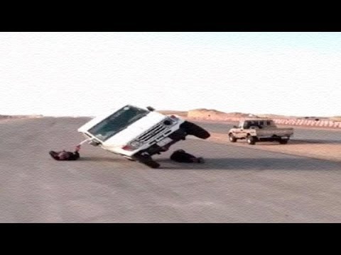 فيديو مجنون ..  تفحيط خطير بسيارة رباعية الدفع