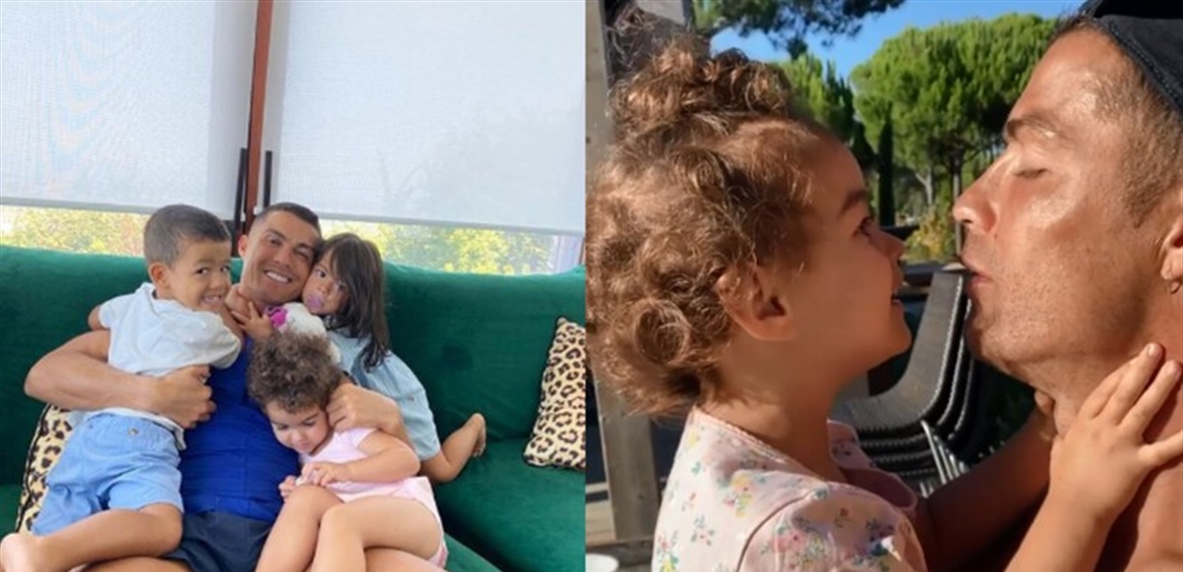 بالفيديو  ..  مشهد جديد للأب "الحنون" رونالدو مع ابنته  ..  شاهدوا كيف ظهر