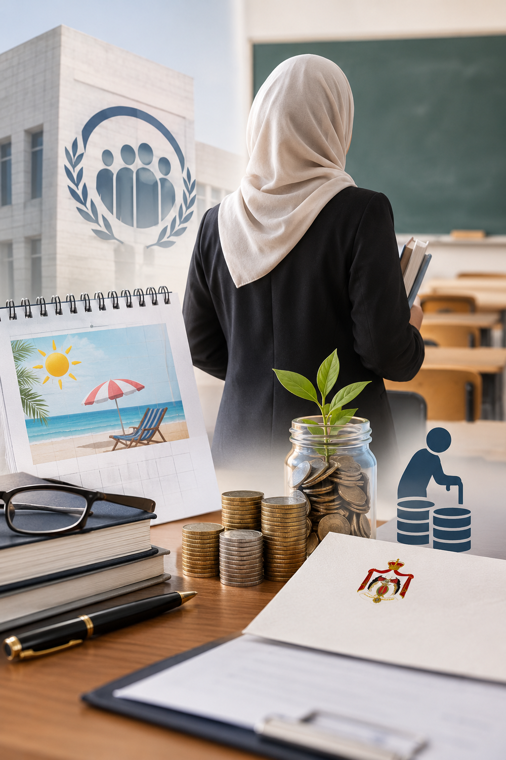 خبير  تأمينات يطالب بفتح ملف المعلمة هدى وإعادة احتساب راتبها التقاعدي البالغ 177 دينارًا