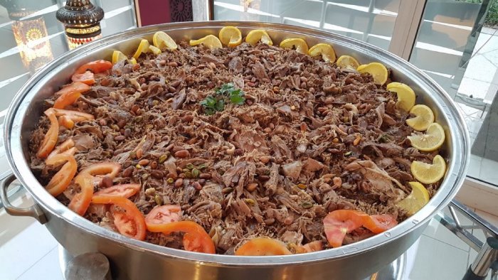 سفرة رمضان طريقة عمل اوزي لحم الضان