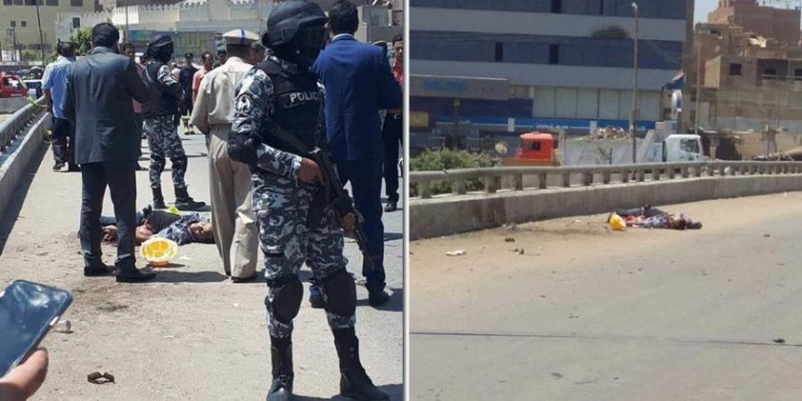 بالفيديو  ..  لحظة قيام انتحاري بتفجير نفسه بحزام ناسف في مصر 