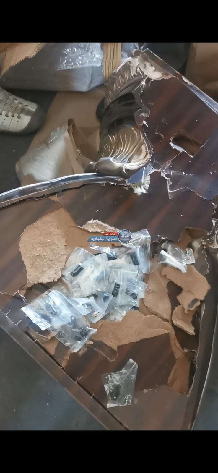 احباط تهريب أراجيل وسجائر الكترونية في جمرك العمري