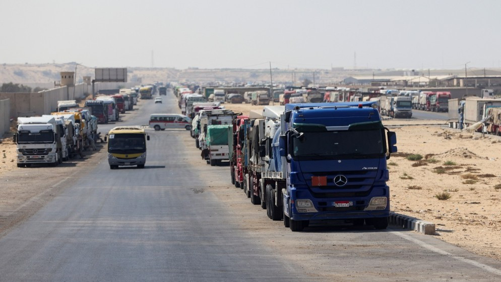 الأمم المتحدة: دخول 9 شاحنات مساعدات إلى غزة الاثنين "قطرة في محيط"