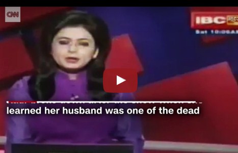 بالفيديو  ..  مذيعة قرأت خبر وفاة زوجها على الهواء بالصدفة