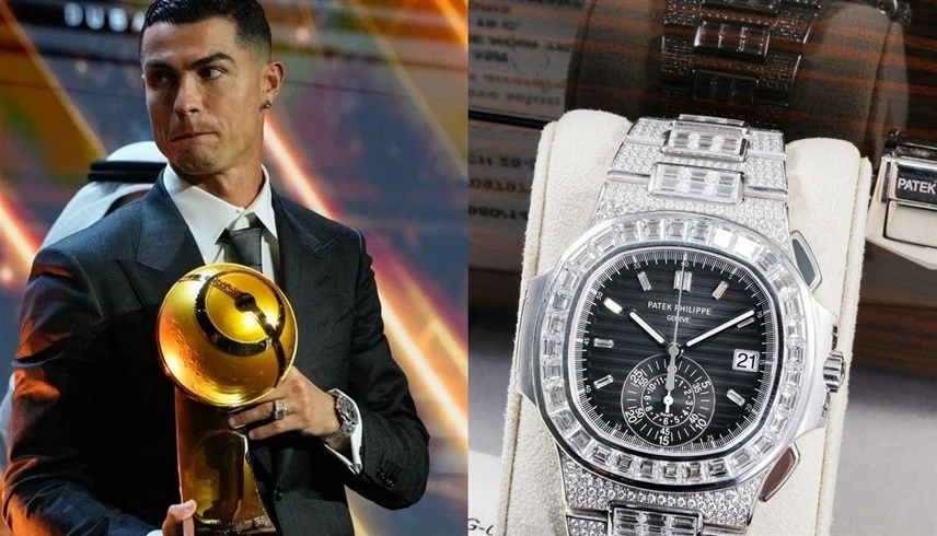 ساعة بقيمة 1.3 مليون دولار تزين معصم كريستيانو رونالدو في دبي