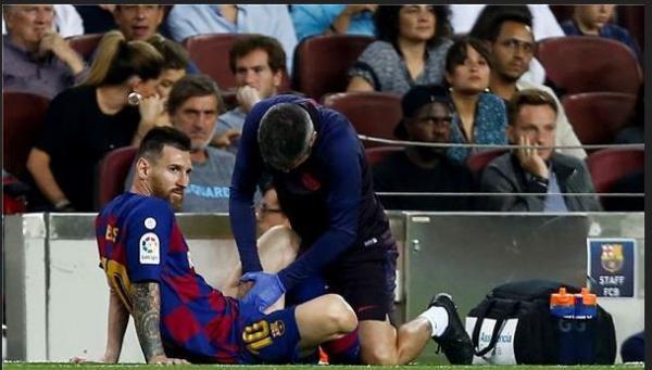 برشلونة يعلن رسمياً إصابة ميسي