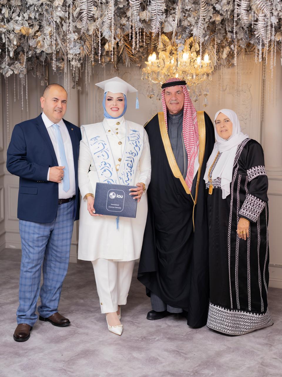 إبنة الشيخ نواف الخوالدة تحصل على الدكتوراه في هندسة إدارة الأعمال الزراعية