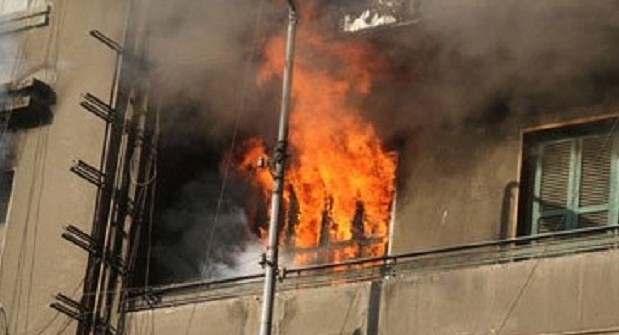صويلح ..  7 اصابات في حريق داخل شقة سكنية