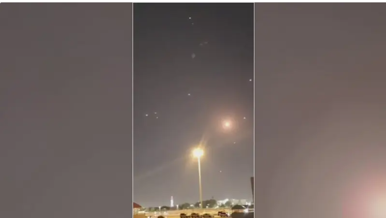 بالفيديو : إيران تطلق 6 صواريخ على قواعد أميركية في قطر