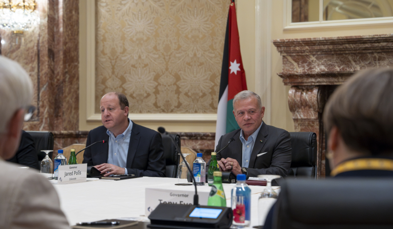 الملك يلتقي حكام عدد من الولايات الأمريكية في مدينة سولت ليك