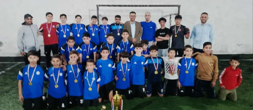 بحضور النائب الدكتور وليد المصري ..  تتويج فريق أسود إنتر ببطولة الرصيفة لكرة القدم