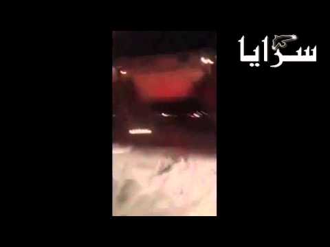 لحظة الهبوط الإضطراري للطائرة السعودية و إصابة 29 شخصاً