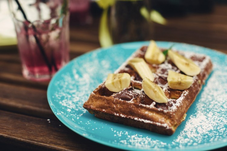 وافل الشوفان بالشوكولاتة