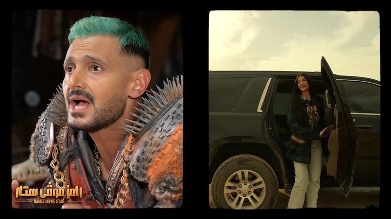 شاهدوا  ..  رعب الفنانة تارا عماد في برنامج "رامز موفي ستار" مع رامز جلال