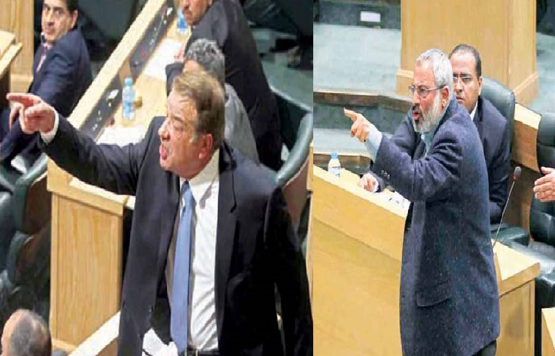 بالصور والفيديو  ..  ملاسنة واتهامات بـ"العمالة" بين الدغمي والحمارنة