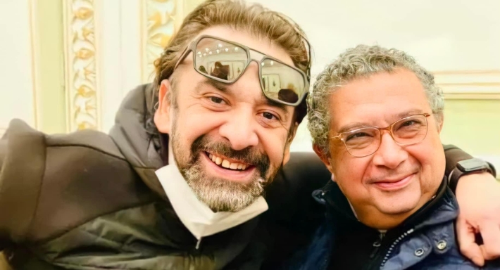 ماجد الكدواني: أنا وكريم عبد العزيز أصحاب من 24 سنة ولو قلع جزمته وضربني هسامحه