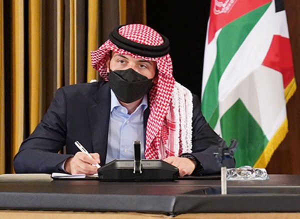 ولي العهد يثمّن جهود أورنج الأردن في حملة التطعيم الوطنية