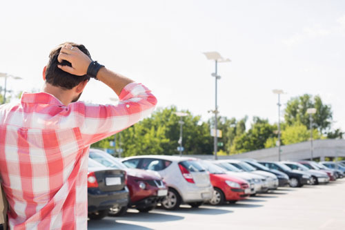 شرح كيفية إيجاد سياراتك في موقف السيارات الكبير بواسطة الأيفون !