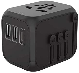 مراجعة لمحول السفري من بورولوجي Powerology Universal Travel Adapter 2.4A + PD 45W - 