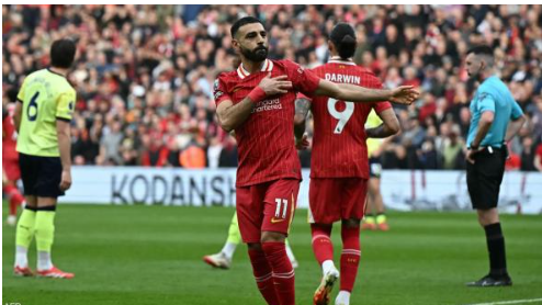 بركلتي جزاء  ..  صلاح يقرّب ليفربول من لقب البريمرليغ