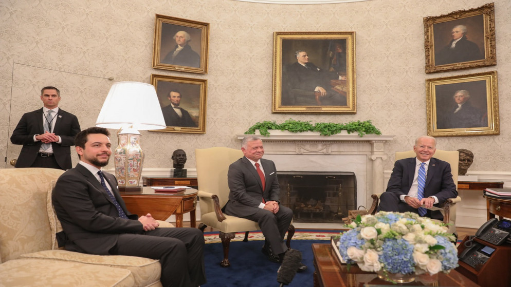 انتهاء لقاء الملك والرئيس الأميركي في واشنطن